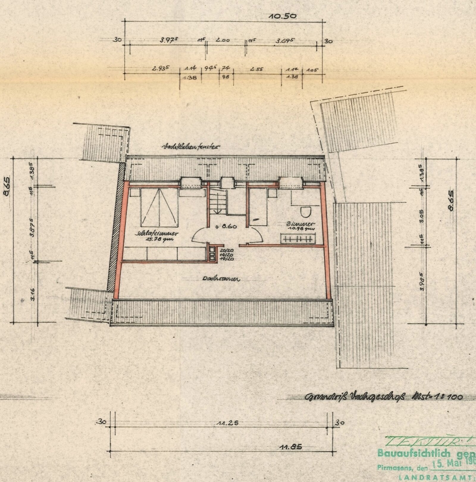 Grundriss - DG (original Plan)