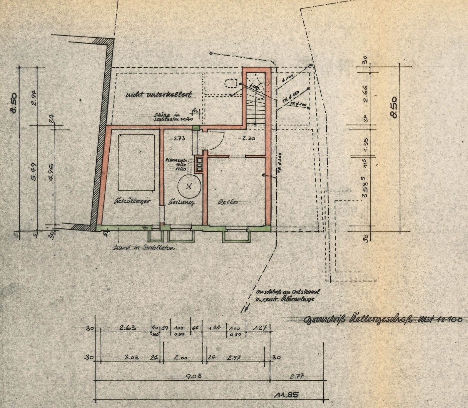 Grundriss-KG (original Plan)