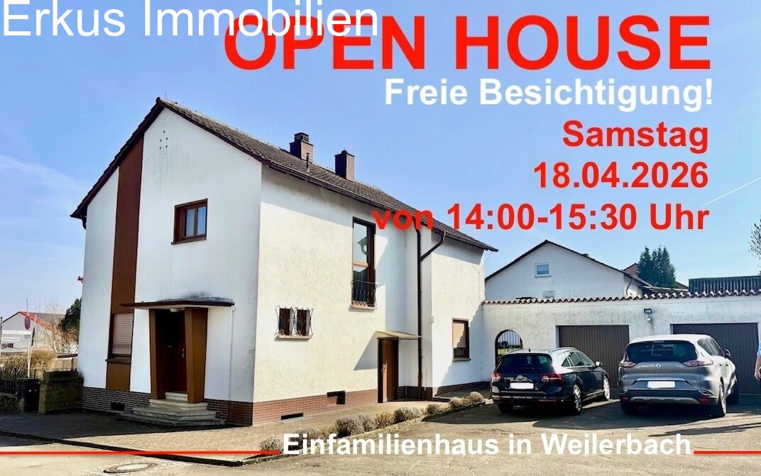 (FREIE BESICHTIGUNG: am 18.04.2024) Ihr Familienhaus in Weilerbach (FREIE BESICHTIGUNG: am 18.04.2024) Ihr Familienhaus in Weilerbach